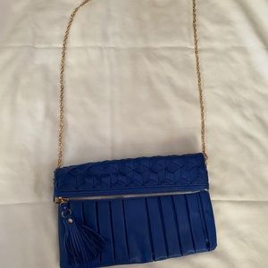 Blue shoulder bag